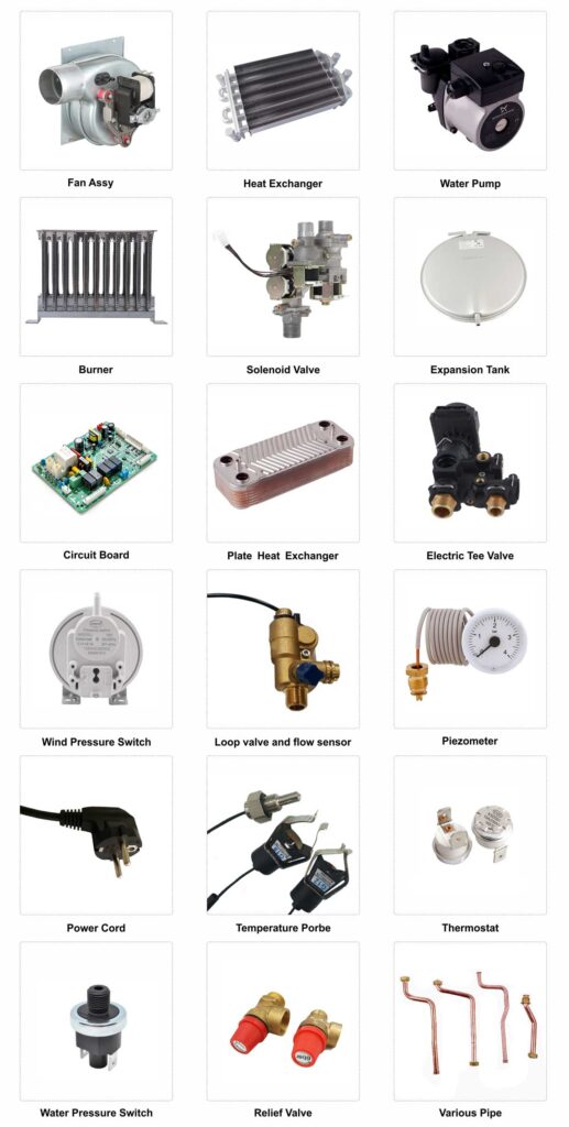 Gas Boiler Spare Parts and Wall Hung Gas Boiler
